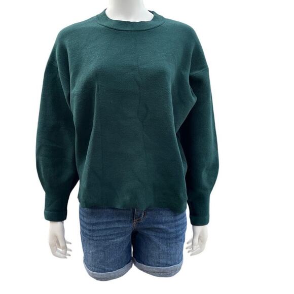 All:Row Womens Green Long Sleeve Sweatshirt Size Medium - Picture 6 of 11